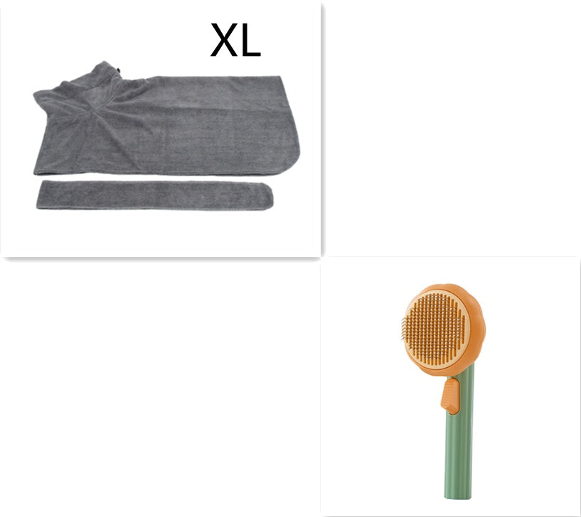 New Pet Cat Brush – Self-Cleaning Steel Wire Comb for Shedding & Massage