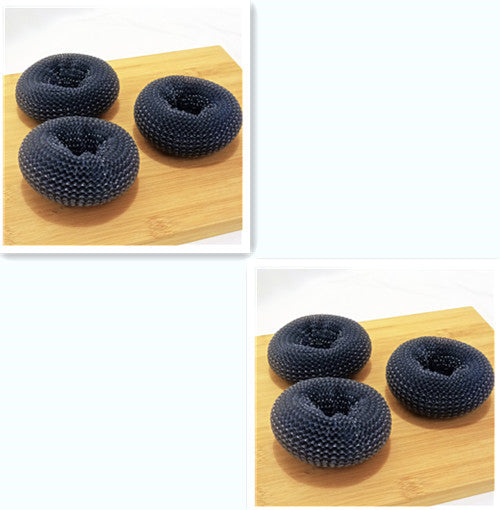 durable kitchen scrubber with built-in soap dispenser