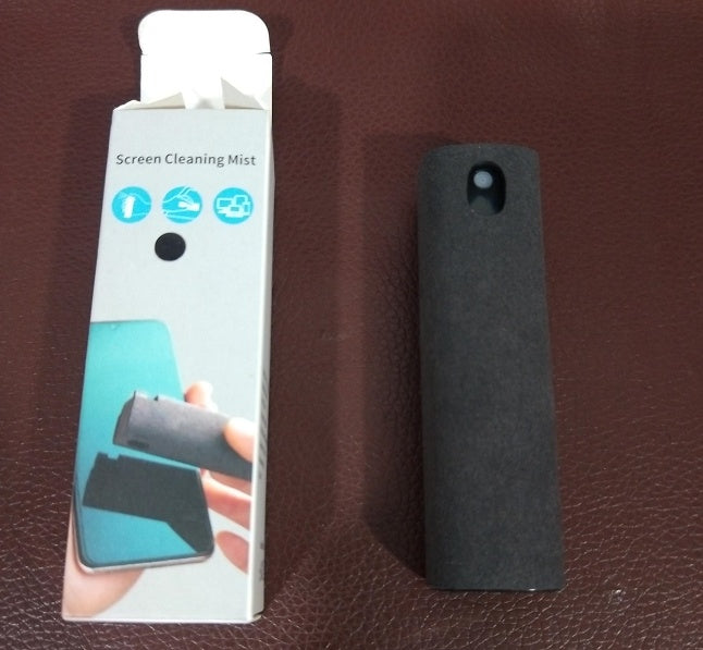2-in-1 Screen Cleaner Spray – Portable Microfiber Cleaning Kit for Phones & Electronics