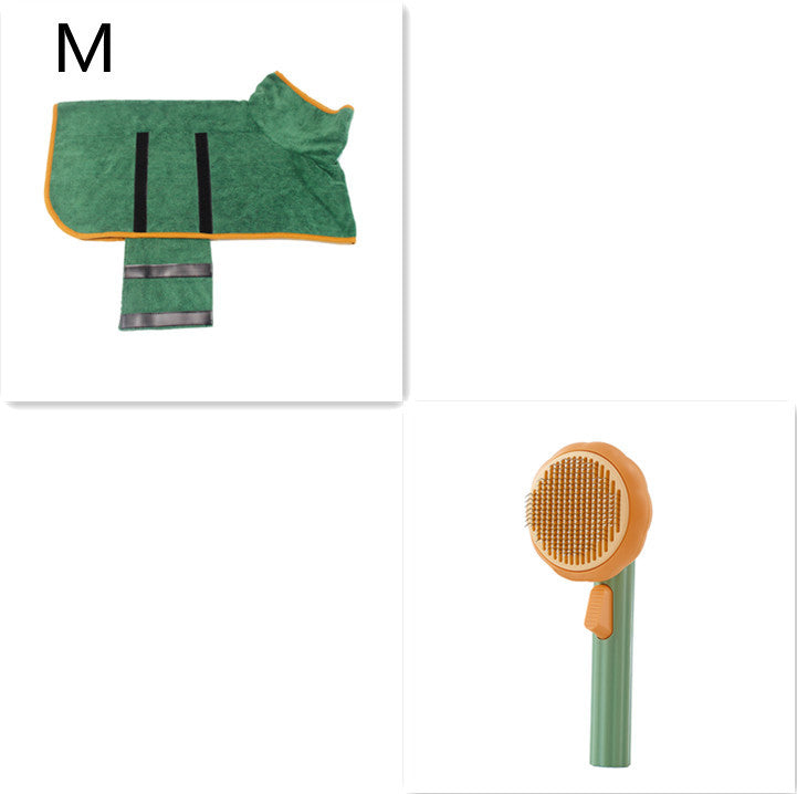 New Pet Cat Brush – Self-Cleaning Steel Wire Comb for Shedding & Massage