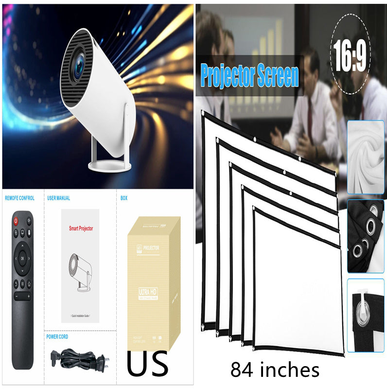 HY300 Pro Mini Projector – Portable Home Theater with Android OS