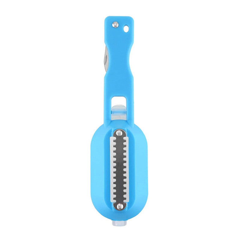 Easy-grip fish scale scraper