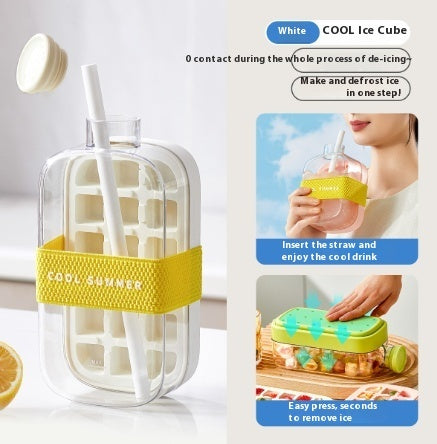 Compact ice maker on kitchen counter
