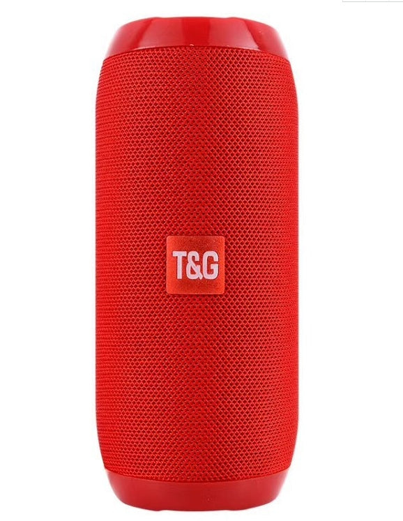 Speaker on backpack during hike