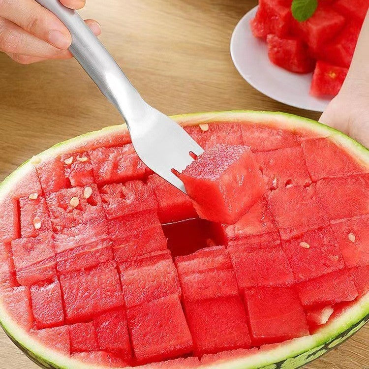 Red cubes neatly arranged in bowl