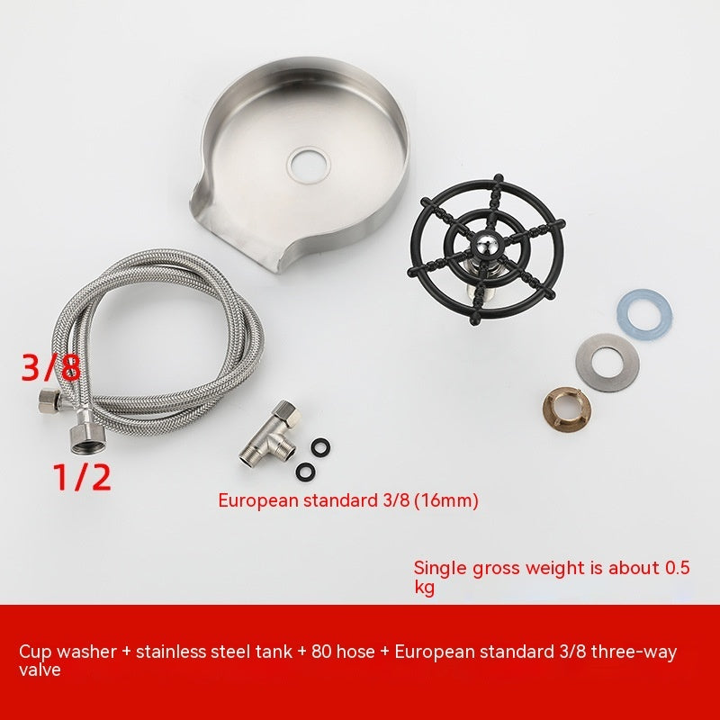 High-Pressure Cup Washer – Automatic Sink Spray Nozzle for Bar & Home