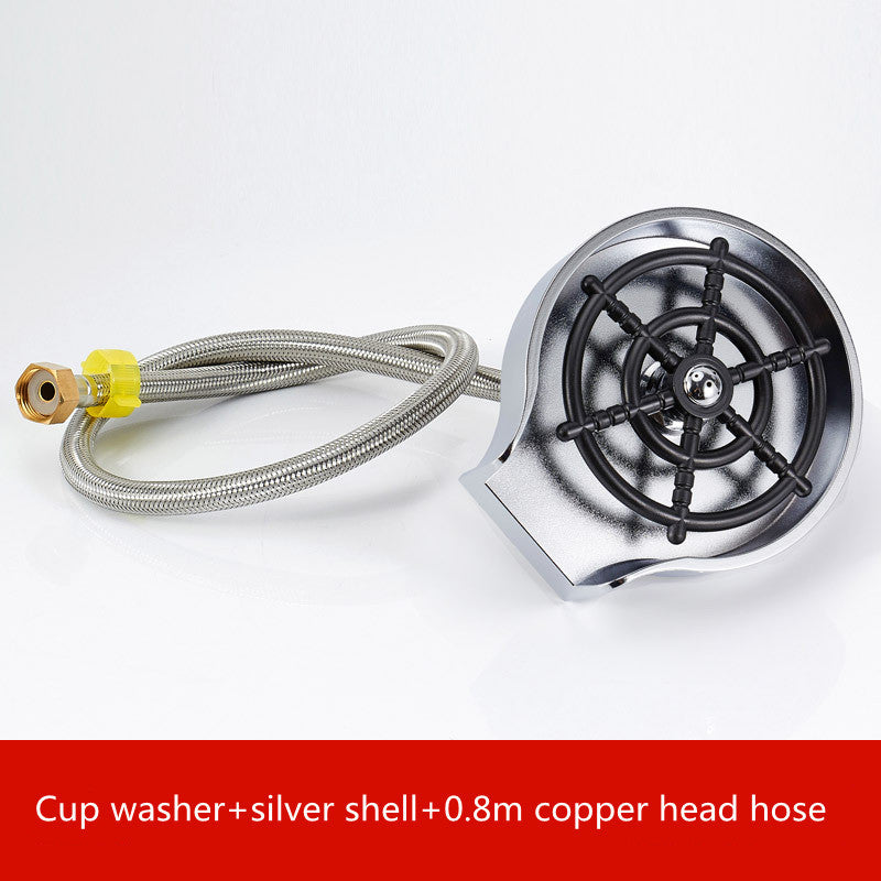 High-Pressure Cup Washer – Automatic Sink Spray Nozzle for Bar & Home