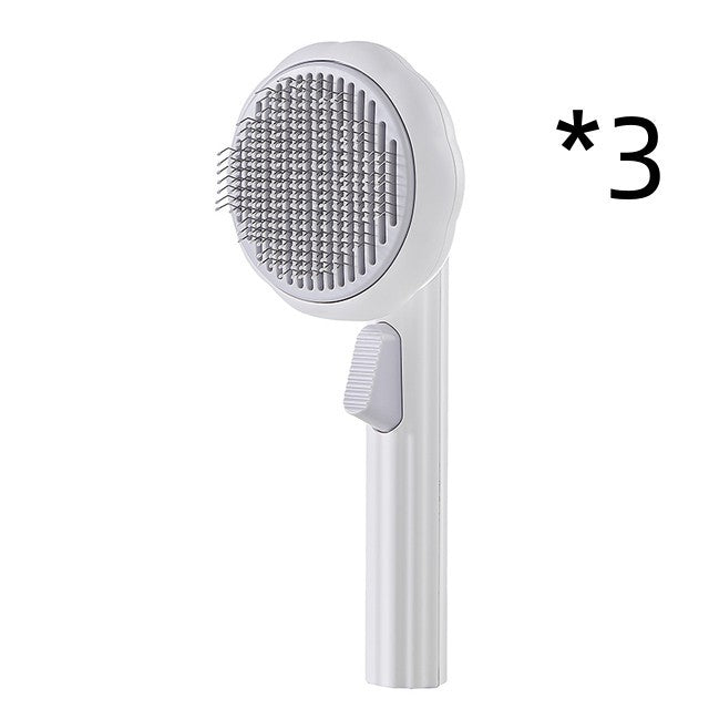 New Pet Cat Brush – Self-Cleaning Steel Wire Comb for Shedding & Massage