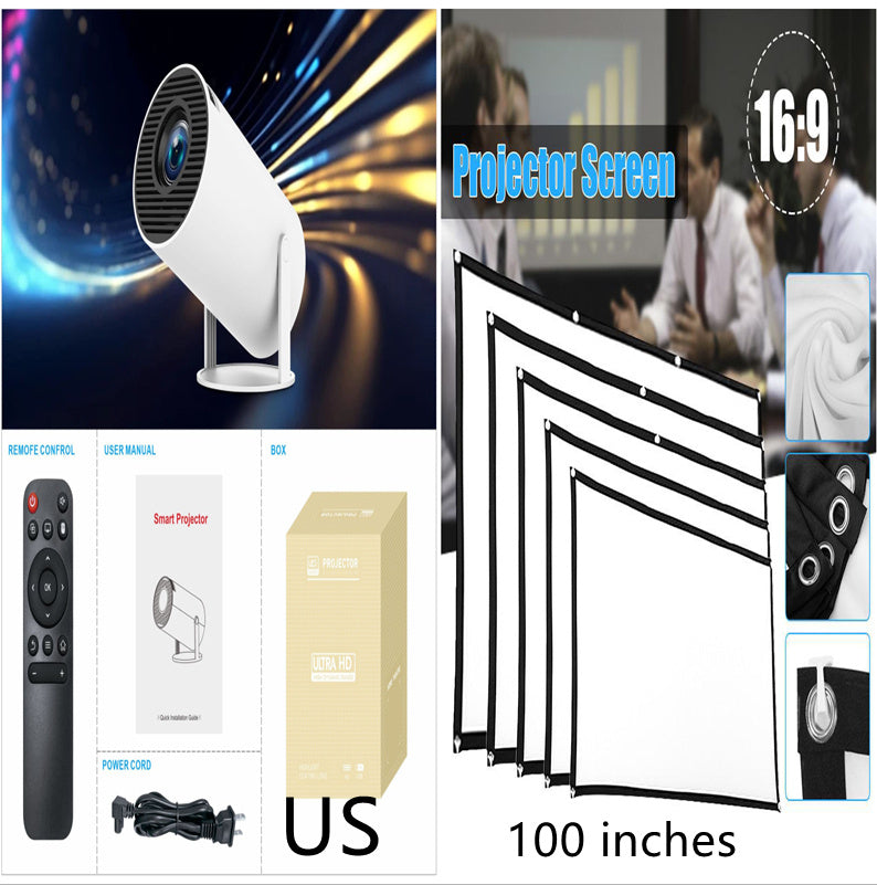 HY300 Pro Mini Projector – Portable Home Theater with Android OS