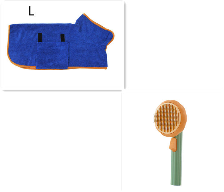 New Pet Cat Brush – Self-Cleaning Steel Wire Comb for Shedding & Massage