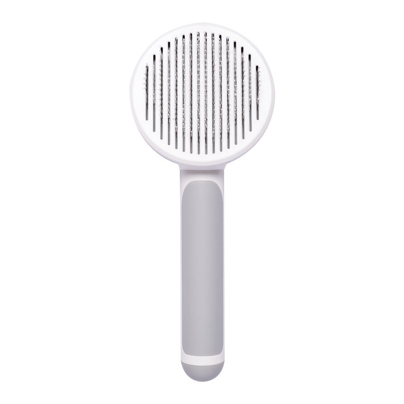 New Pet Cat Brush – Self-Cleaning Steel Wire Comb for Shedding & Massage