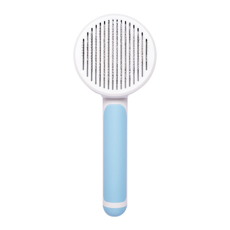 New Pet Cat Brush – Self-Cleaning Steel Wire Comb for Shedding & Massage