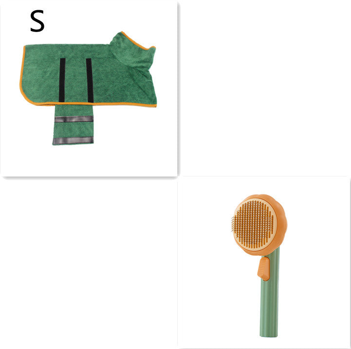 New Pet Cat Brush – Self-Cleaning Steel Wire Comb for Shedding & Massage