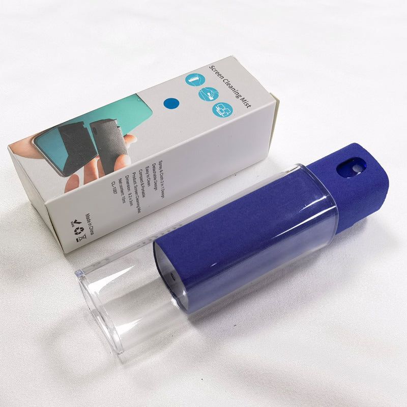 2-in-1 Screen Cleaner Spray – Portable Microfiber Cleaning Kit for Phones & Electronics