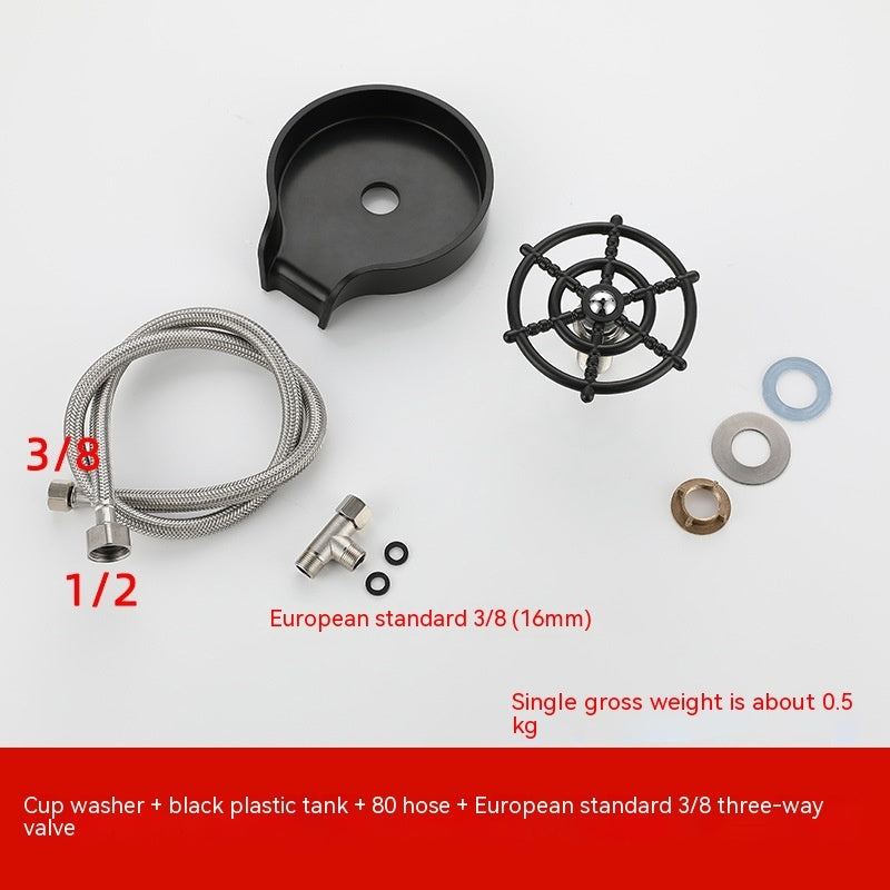 High-Pressure Cup Washer – Automatic Sink Spray Nozzle for Bar & Home