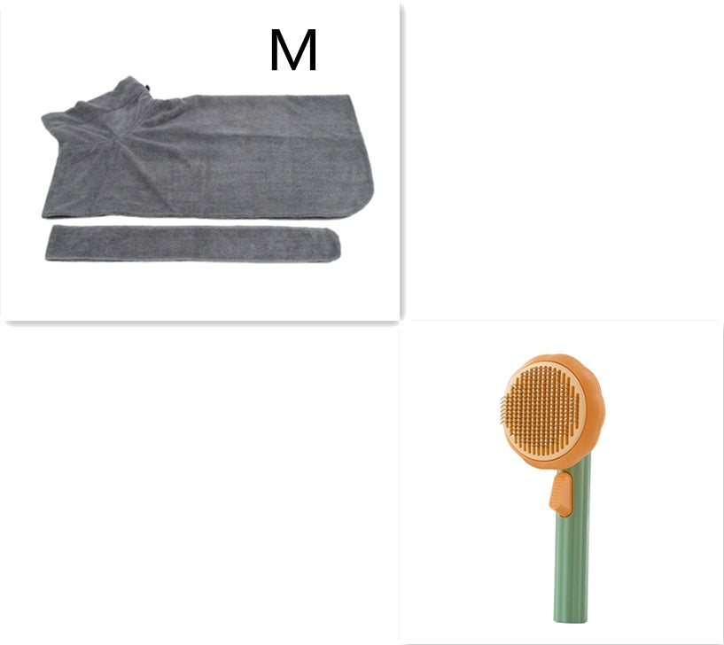 New Pet Cat Brush – Self-Cleaning Steel Wire Comb for Shedding & Massage