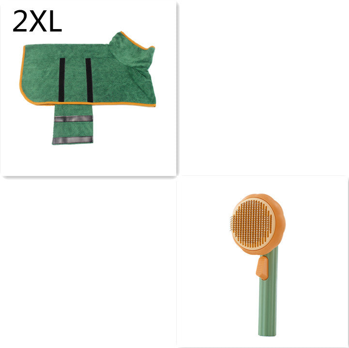 New Pet Cat Brush – Self-Cleaning Steel Wire Comb for Shedding & Massage