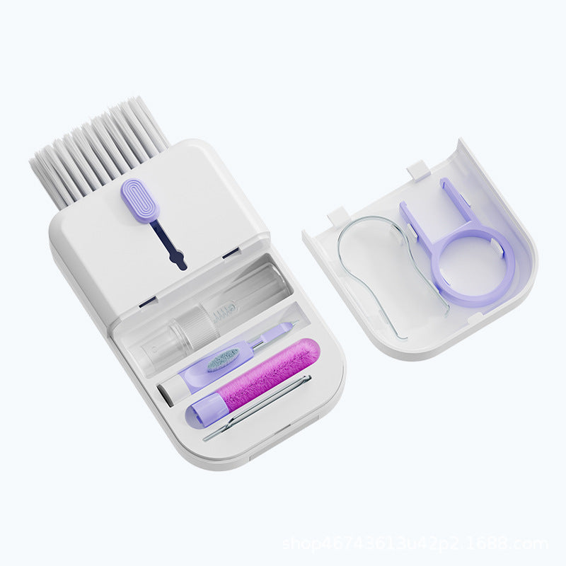 earbuds being cleaned