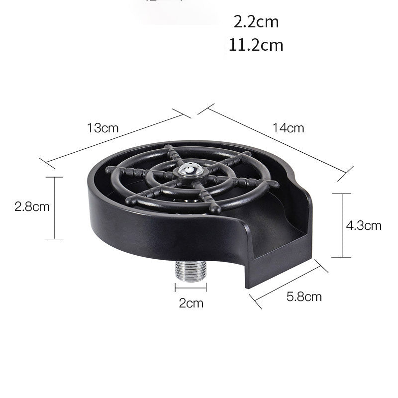 High-Pressure Cup Washer – Automatic Sink Spray Nozzle for Bar & Home