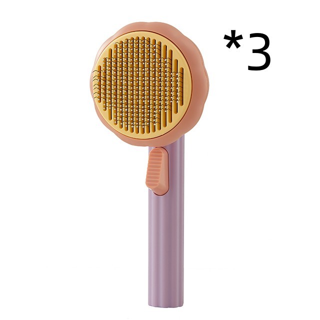 New Pet Cat Brush – Self-Cleaning Steel Wire Comb for Shedding & Massage
