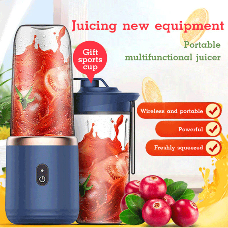 Portable blender with smoothie inside