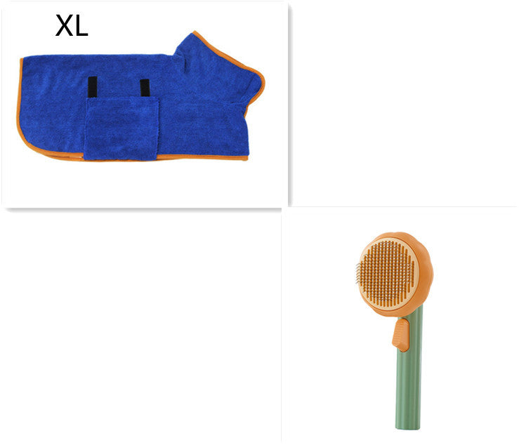New Pet Cat Brush – Self-Cleaning Steel Wire Comb for Shedding & Massage