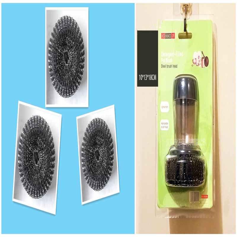 eco-friendly palm scrubber in hand