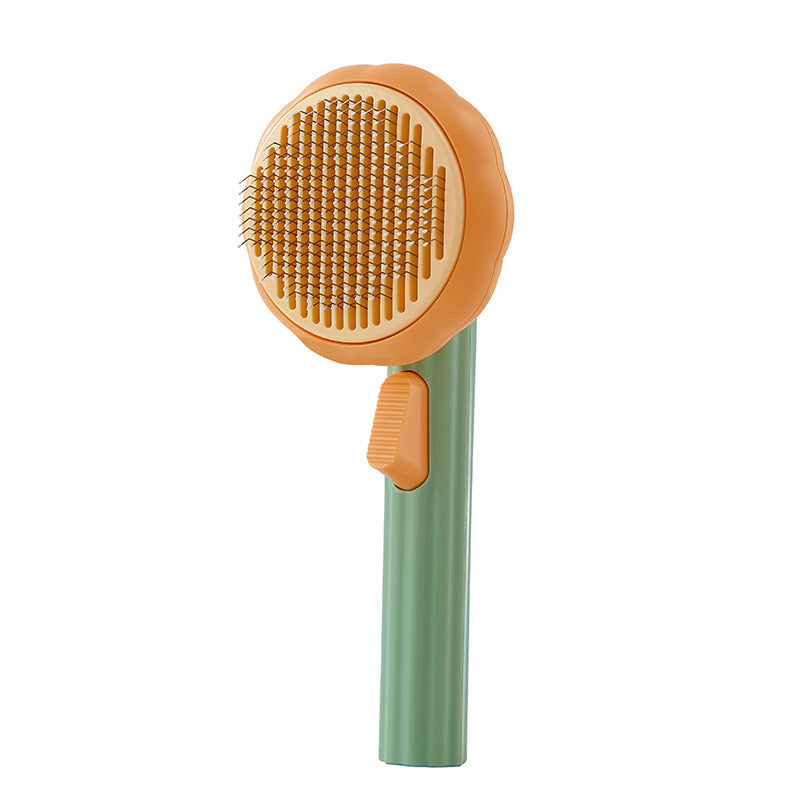 New Pet Cat Brush – Self-Cleaning Steel Wire Comb for Shedding & Massage