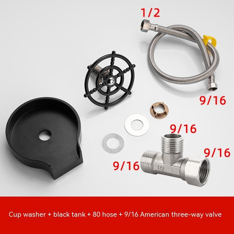High-Pressure Cup Washer – Automatic Sink Spray Nozzle for Bar & Home