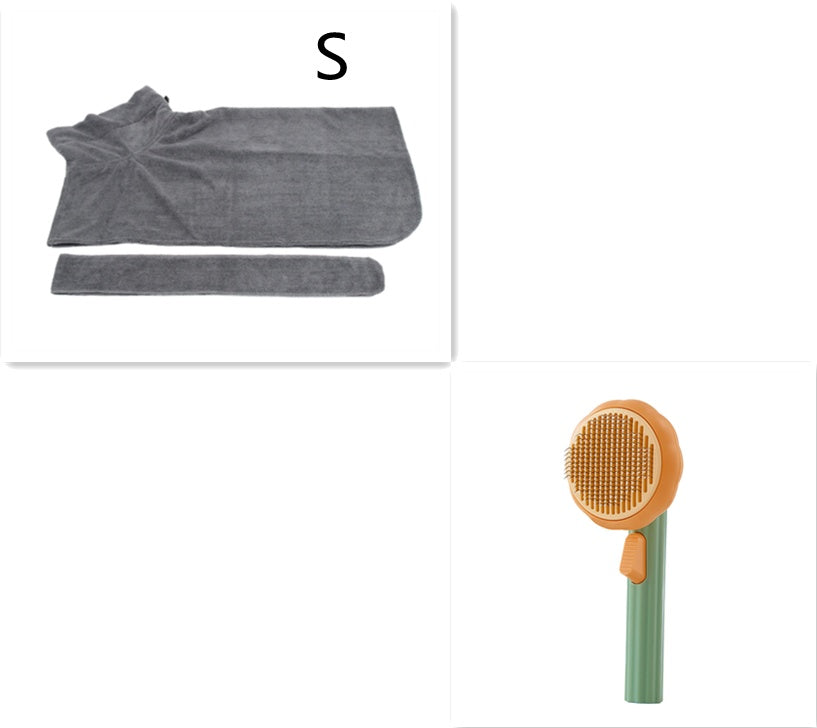 New Pet Cat Brush – Self-Cleaning Steel Wire Comb for Shedding & Massage