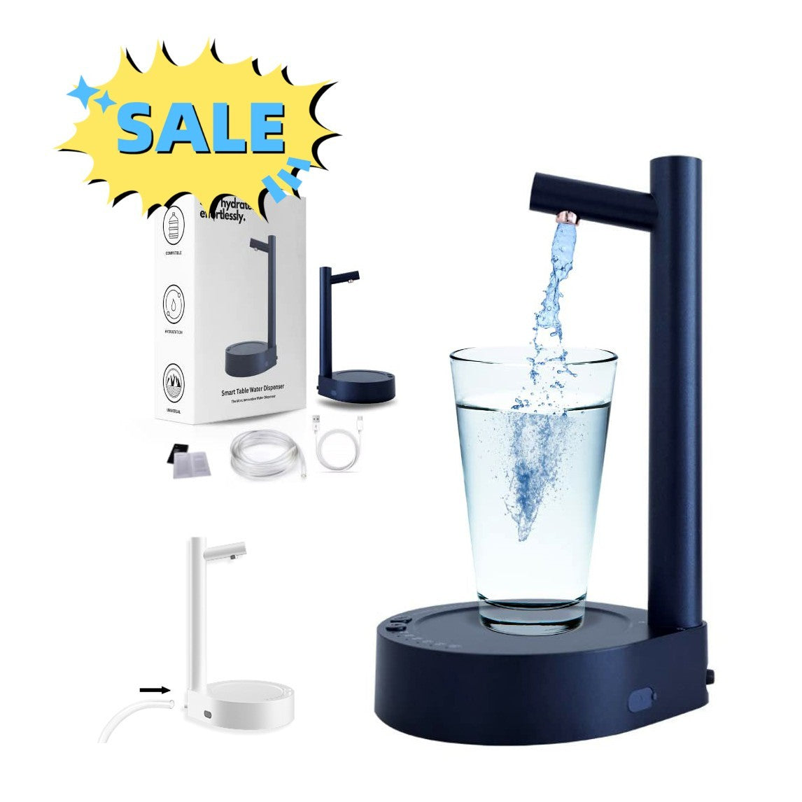 water dispenser on desk