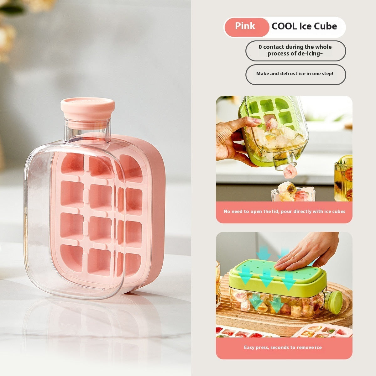 Fruit juice with cube ice