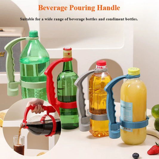 handle attached to beverage jug